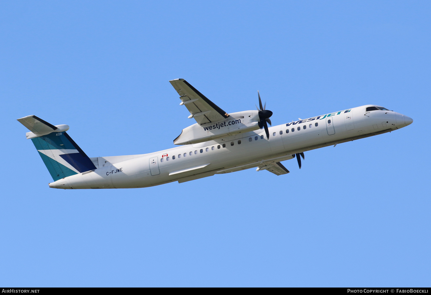 Aircraft Photo of C-FJWE | Bombardier DHC-8-402 Dash 8 | WestJet | AirHistory.net #528472
