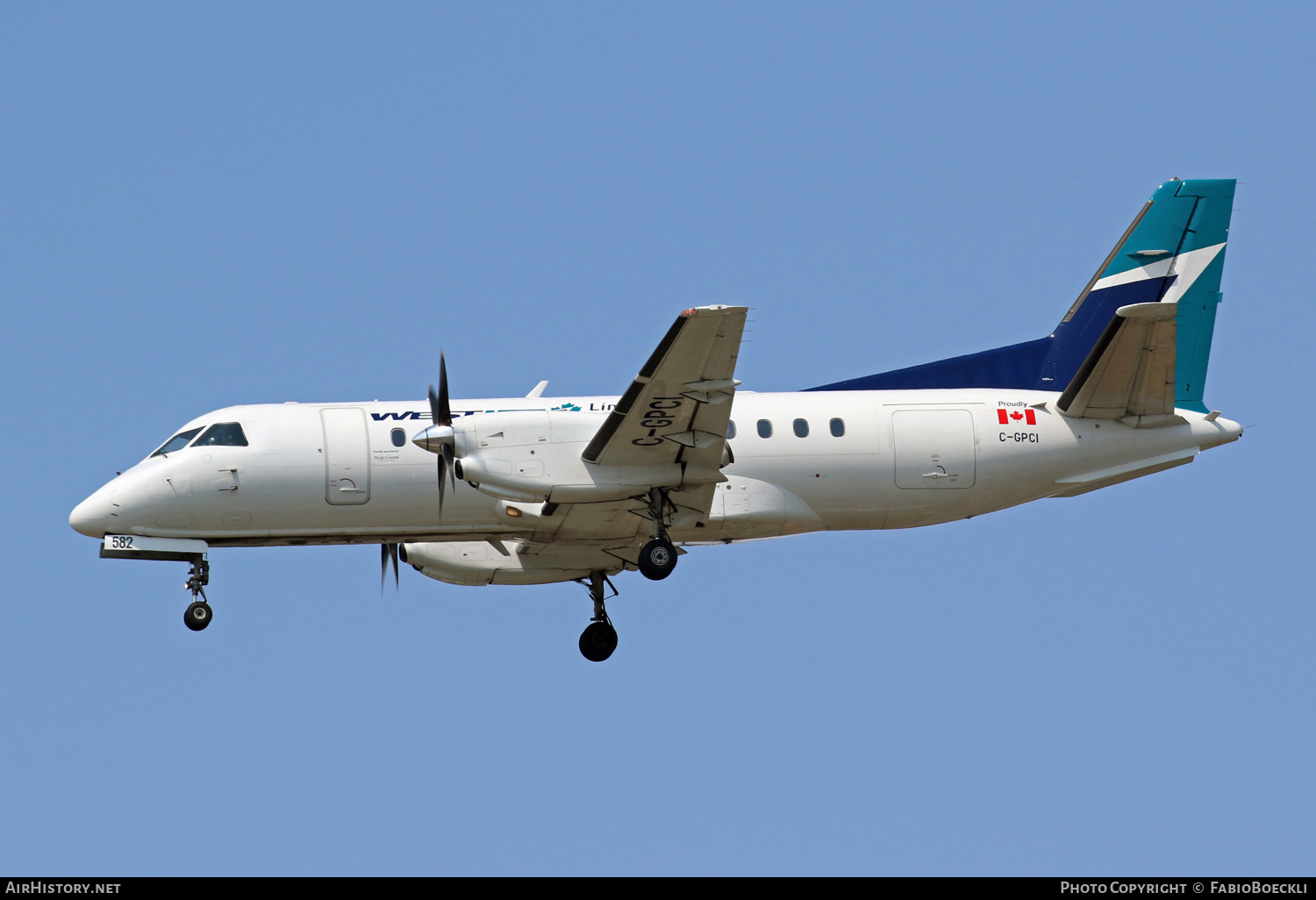 Aircraft Photo of C-GPCI | Saab 340B/Plus | WestJet Link | AirHistory.net #528532