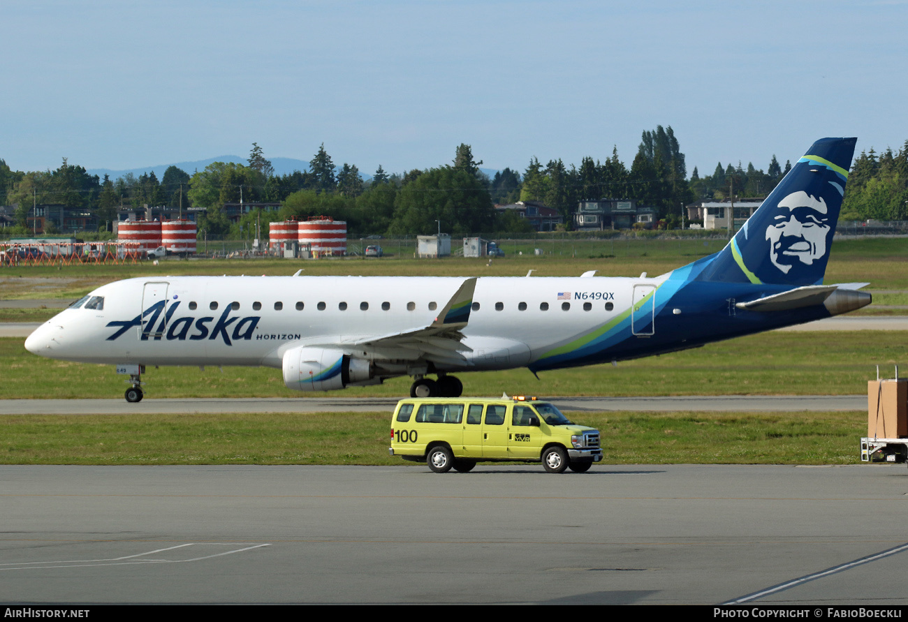 Aircraft Photo of N649QX | Embraer 175LR (ERJ-170-200LR) | Alaska Airlines | AirHistory.net #528543