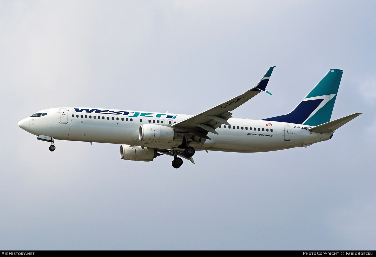 Aircraft Photo of C-FUJR | Boeing 737-8CT | WestJet | AirHistory.net #528586
