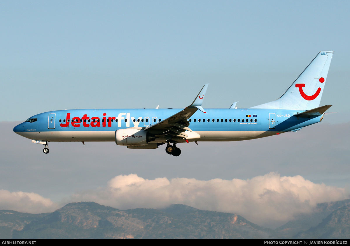 Aircraft Photo of OO-JAD | Boeing 737-8K5 | Jetairfly | AirHistory.net #528647