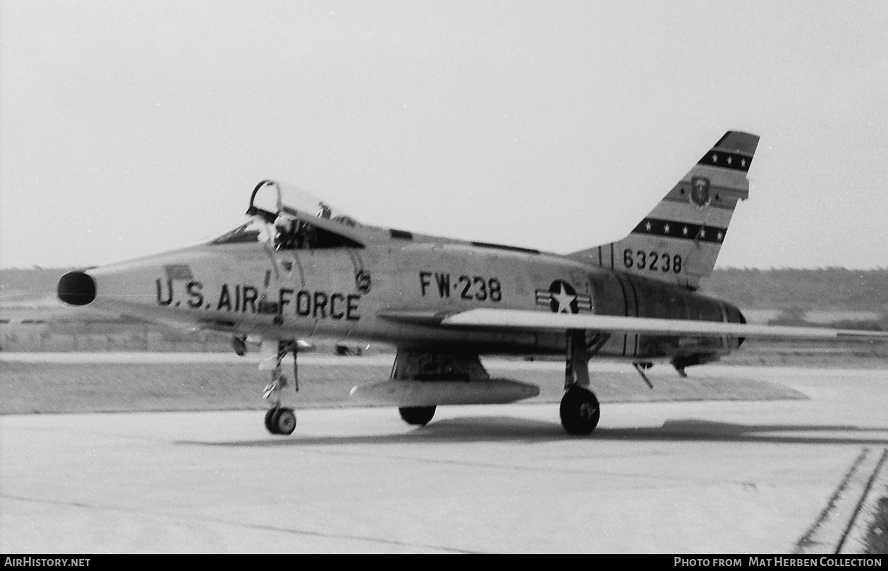 Aircraft Photo of 56-3238 / 63238 | North American F-100D Super Sabre | AirHistory.net #528663