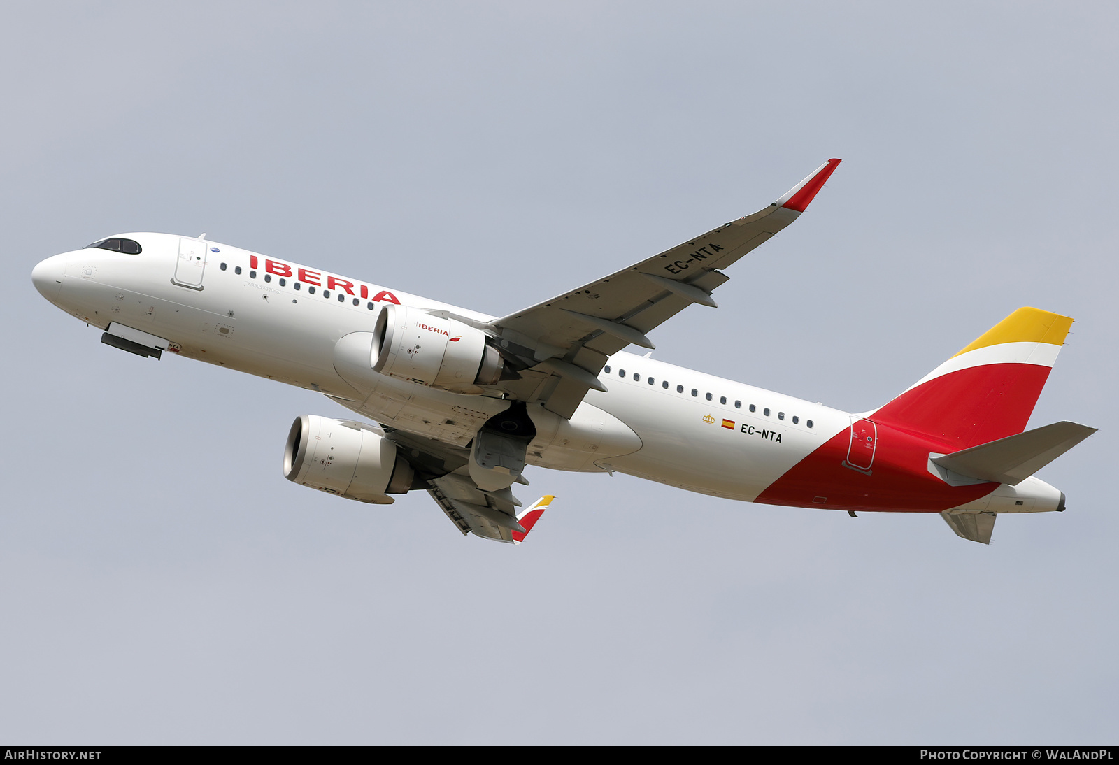 Aircraft Photo of EC-NTA | Airbus A320-251N | Iberia | AirHistory.net #528668