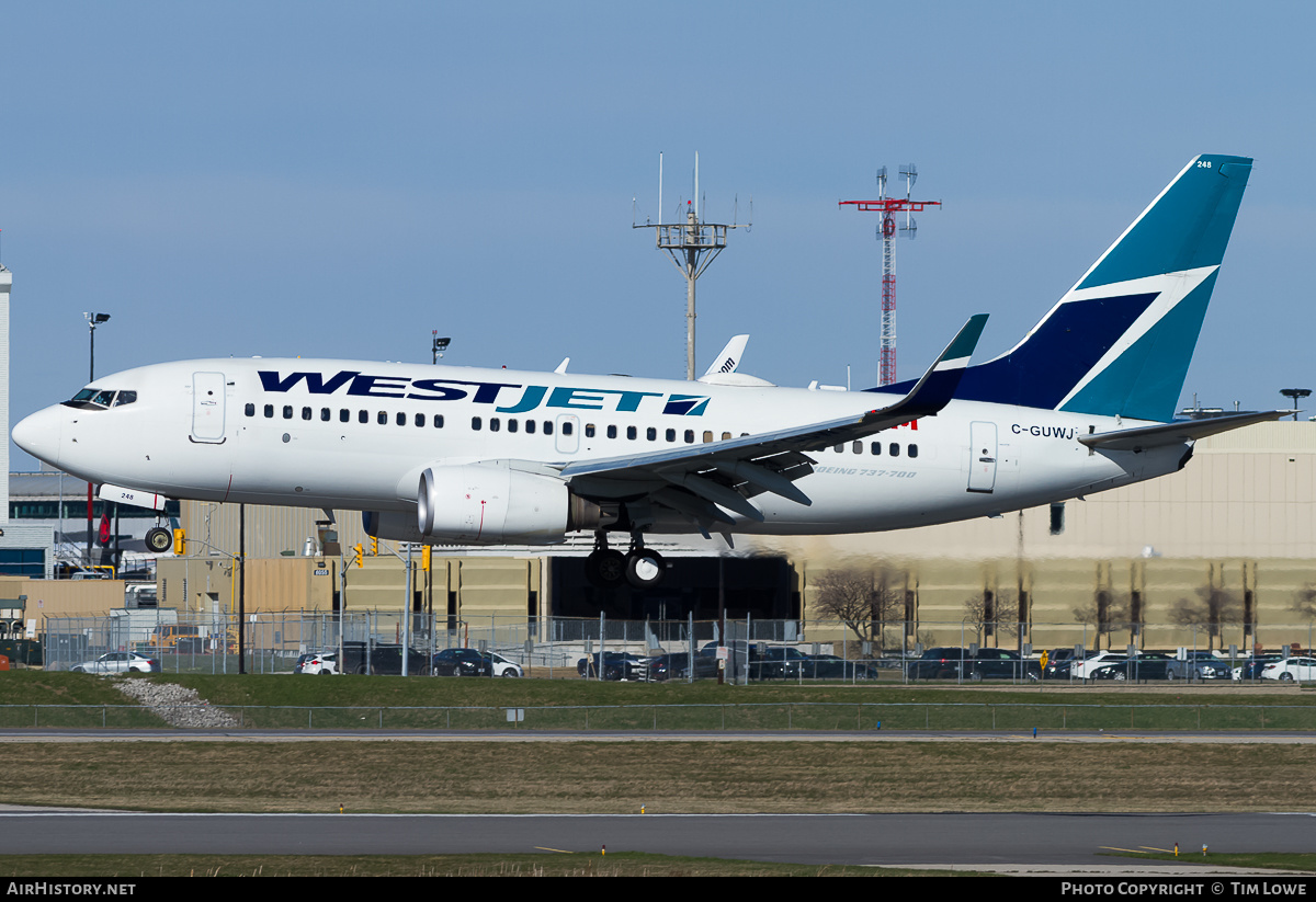 Aircraft Photo of C-GUWJ | Boeing 737-7CT | WestJet | AirHistory.net #528686