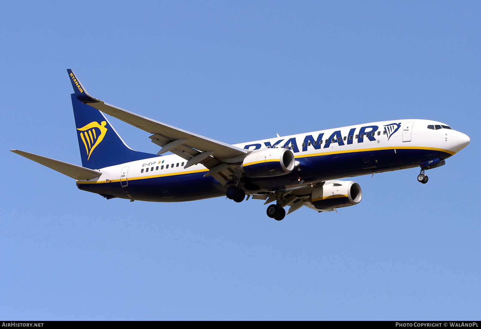 Aircraft Photo of EI-EVP | Boeing 737-8AS | Ryanair | AirHistory.net #528687
