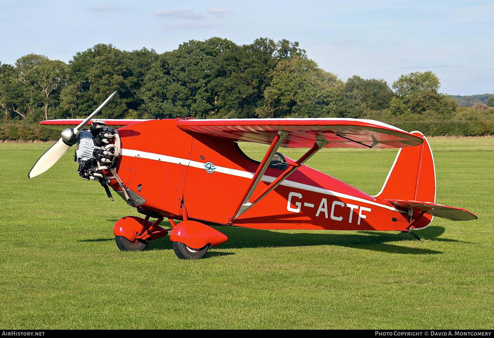 Aircraft Photo of G-ACTF | Comper CLA-7 Swift | AirHistory.net #528701