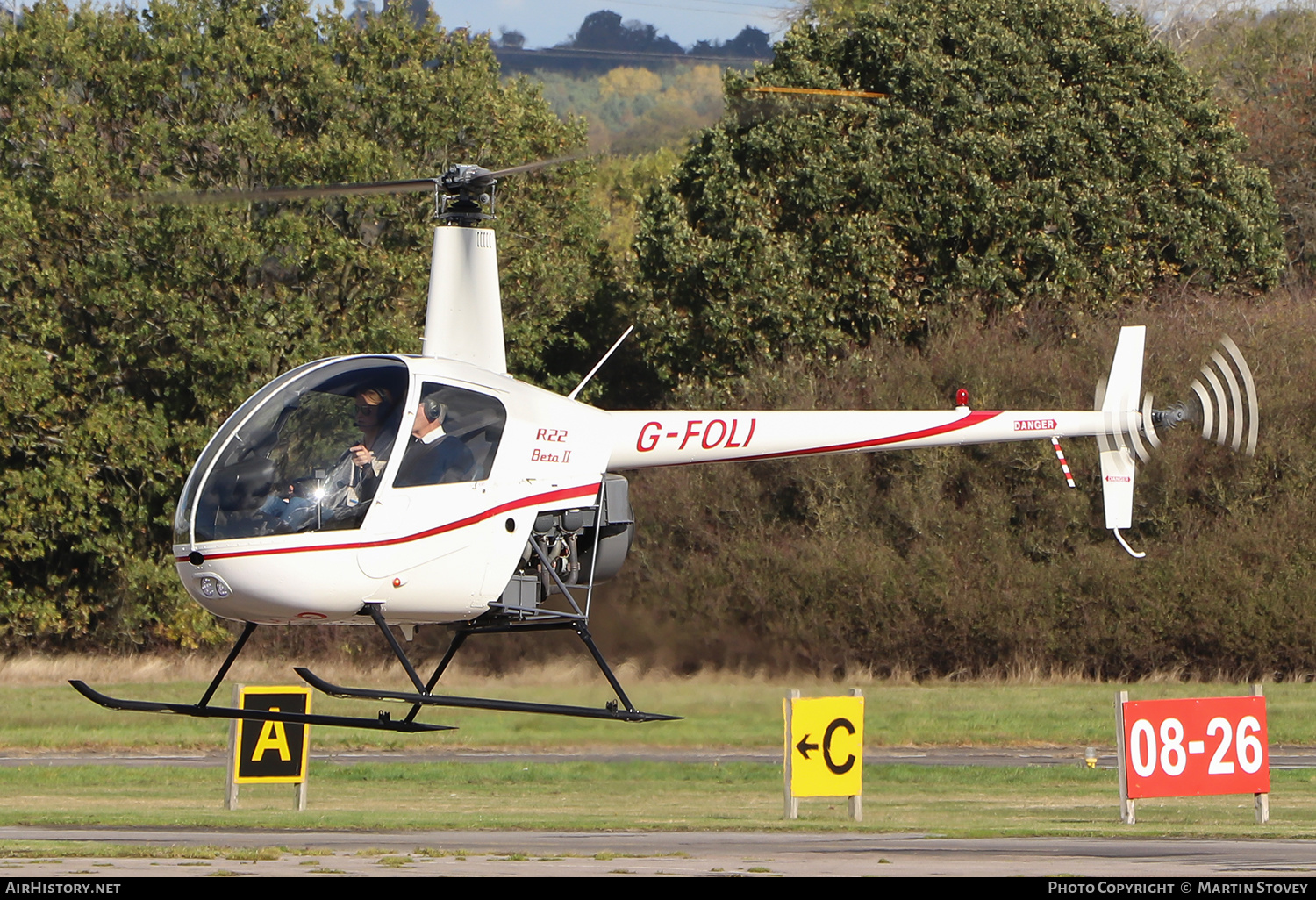 Aircraft Photo of G-FOLI | Robinson R-22 Beta | AirHistory.net #528718