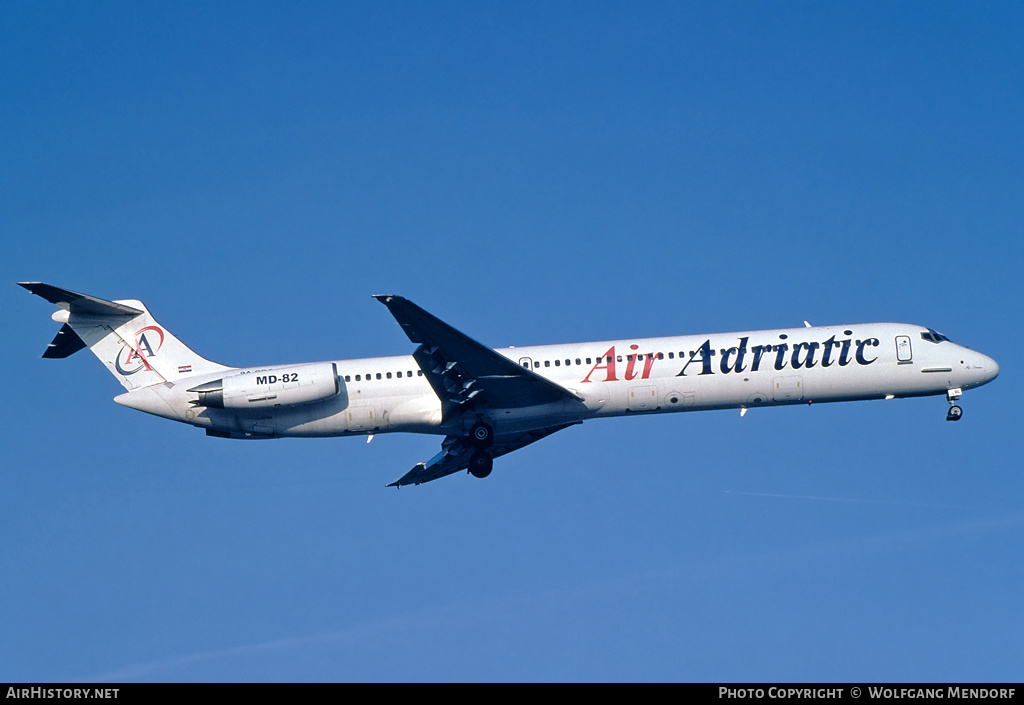 Aircraft Photo of 9A-CBC | McDonnell Douglas MD-82 (DC-9-82) | Air Adriatic | AirHistory.net #528724