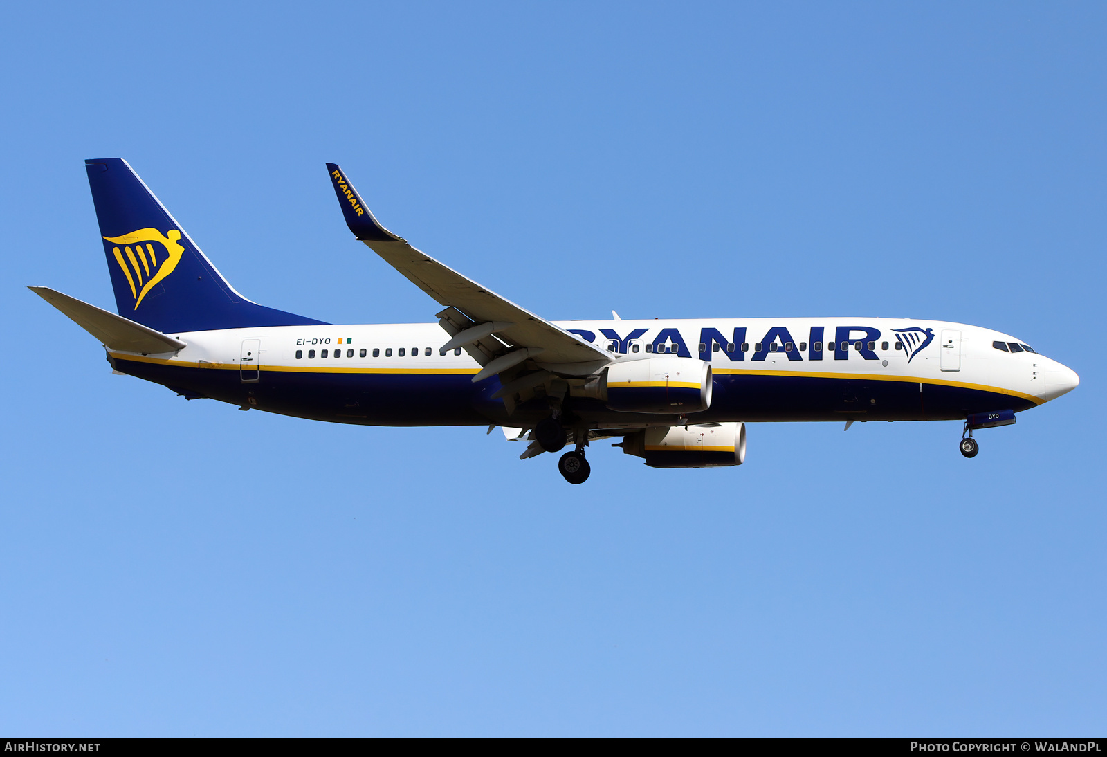 Aircraft Photo of EI-DYO | Boeing 737-8AS | Ryanair | AirHistory.net #528731