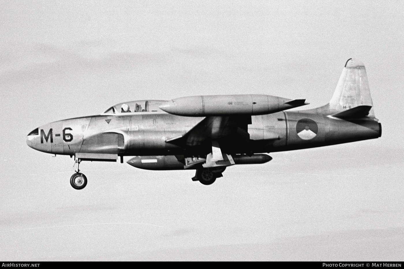 Aircraft Photo of M-6 / 51-9029 | Lockheed T-33A | Netherlands - Air Force | AirHistory.net #528749
