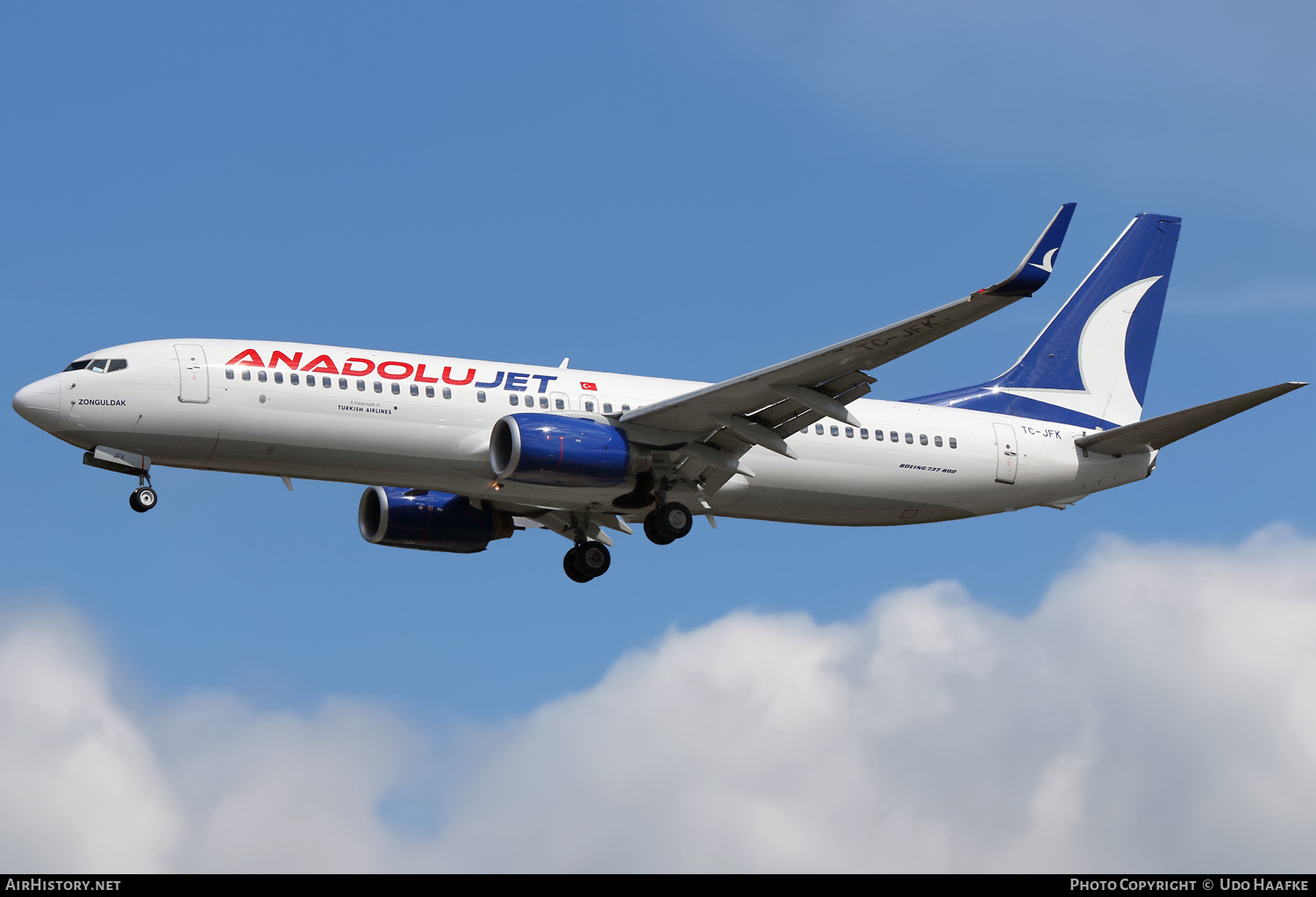 Aircraft Photo of TC-JFK | Boeing 737-8F2 | AnadoluJet | AirHistory.net #528879
