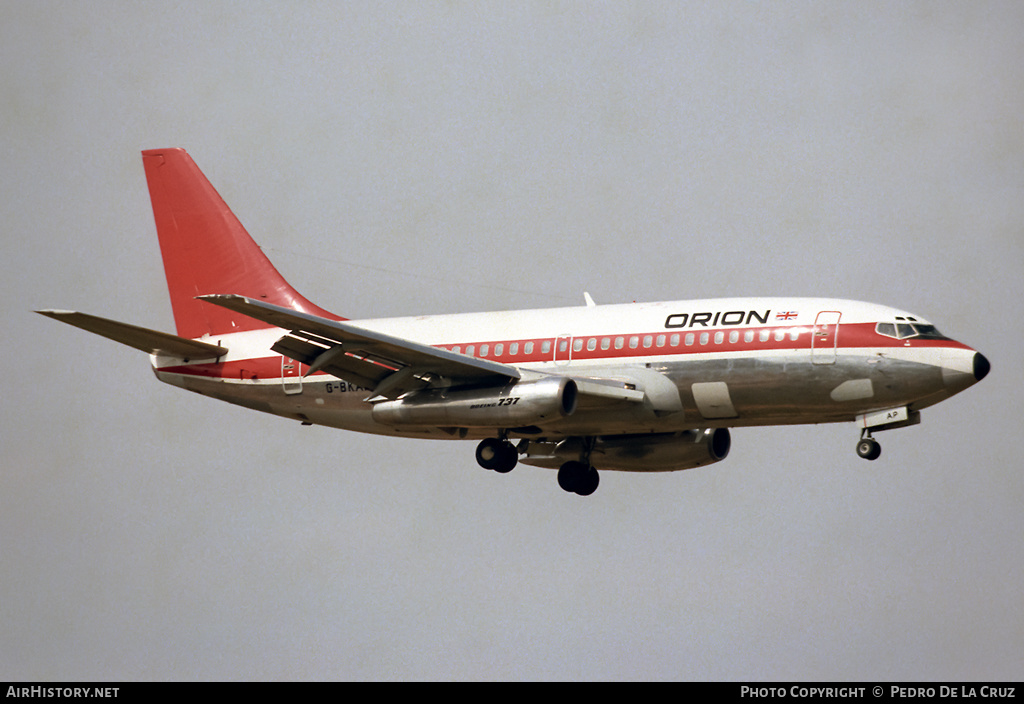 Aircraft Photo of G-BKAP | Boeing 737-2L9/Adv | Orion Airways | AirHistory.net #528893