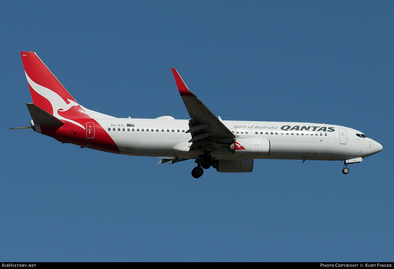 Aircraft Photo of VH-XZL | Boeing 737-838 | Qantas | AirHistory.net #528895