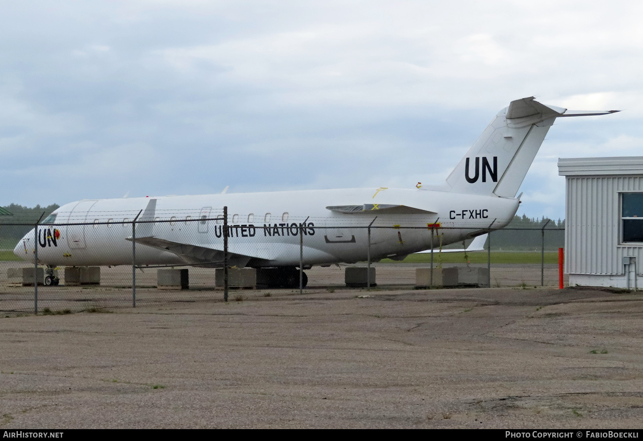 Aircraft Photo of C-FXHC | Bombardier CRJ-200LR (CL-600-2B19) | United Nations | AirHistory.net #528939