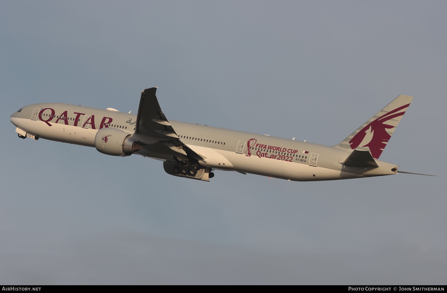 Aircraft Photo of A7-BEQ | Boeing 777-300/ER | Qatar Airways | AirHistory.net #528969