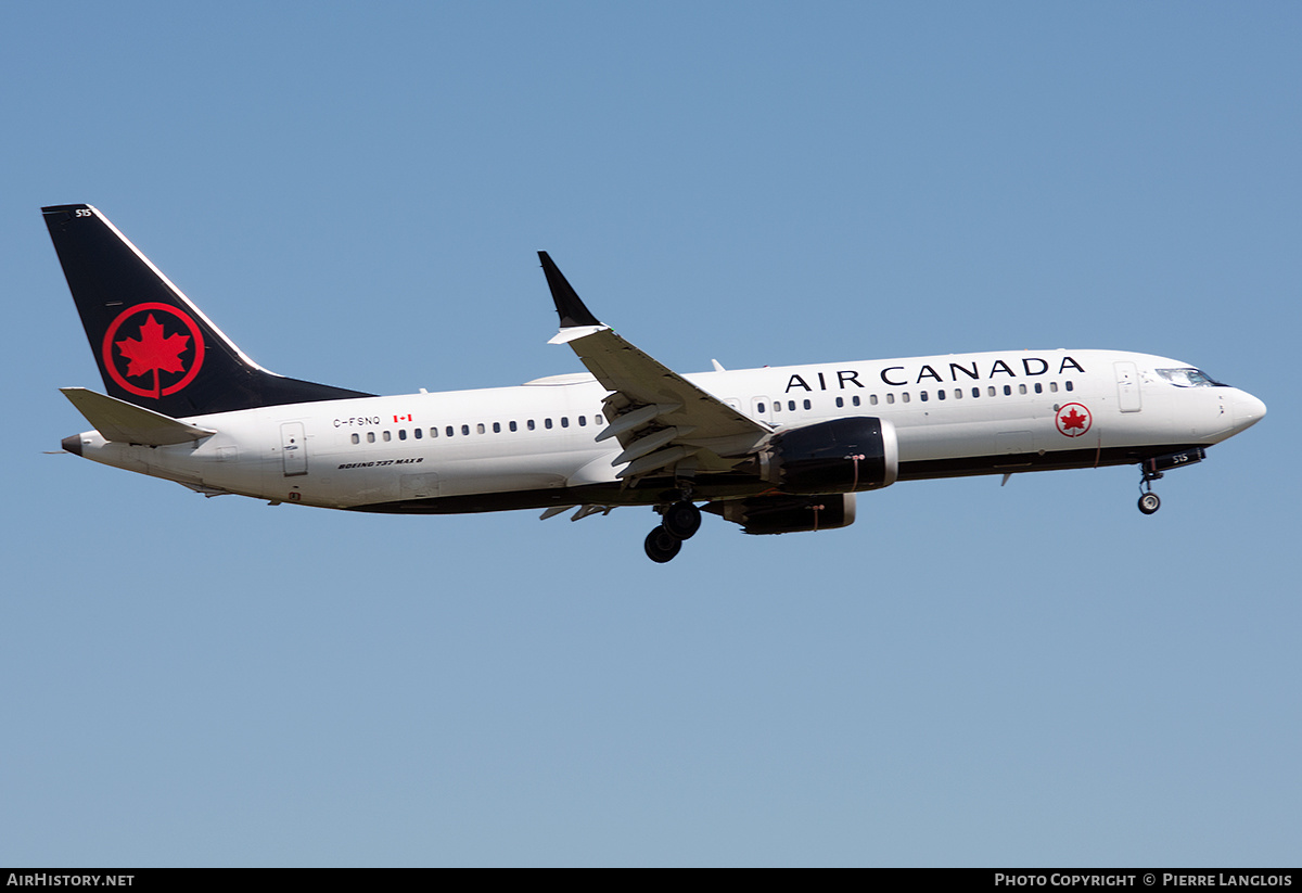 Aircraft Photo of C-FSNQ | Boeing 737-8 Max 8 | Air Canada | AirHistory.net #528970