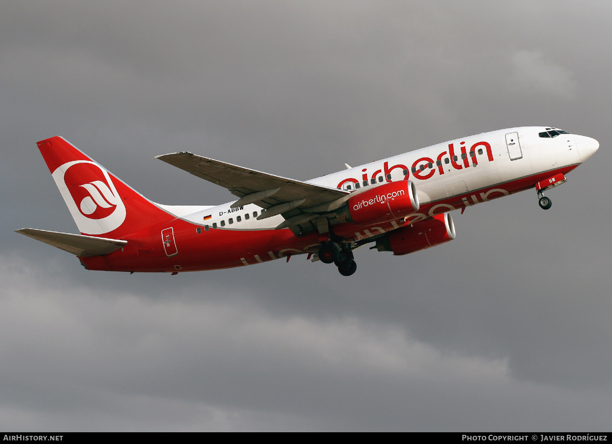 Aircraft Photo of D-ABBW | Boeing 737-7Q8 | Air Berlin | AirHistory.net #528979