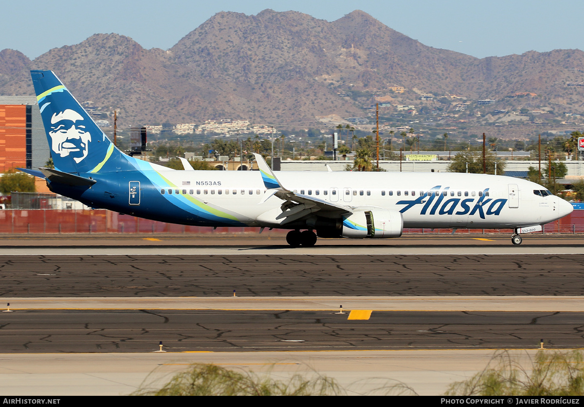Aircraft Photo of N553AS | Boeing 737-890 | Alaska Airlines | AirHistory.net #528997
