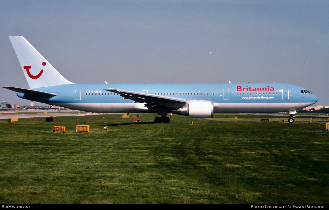 Aircraft Photo of G-OBYE | Boeing 767-304/ER | Britannia Airways | AirHistory.net #529036
