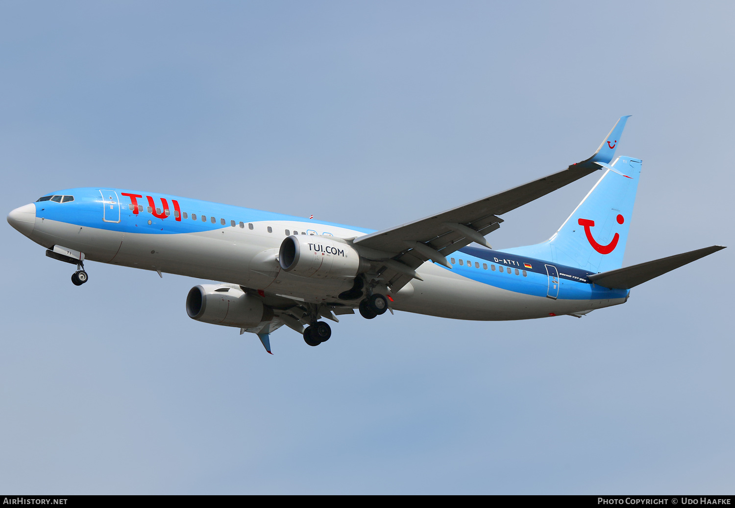 Aircraft Photo of D-ATYI | Boeing 737-8K5 | TUI | AirHistory.net #529054