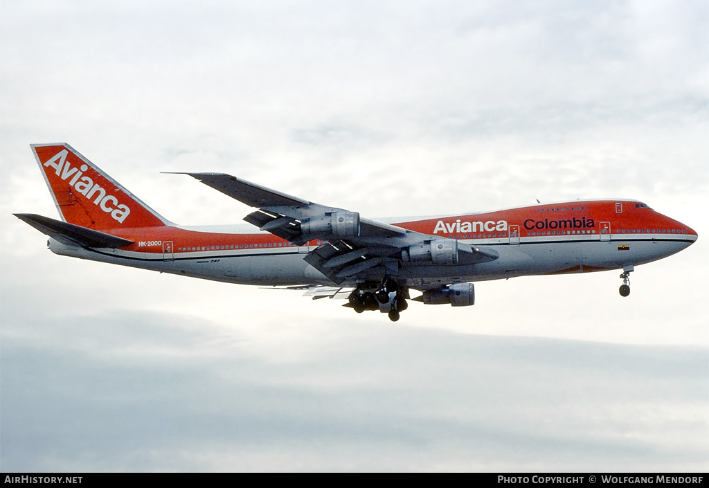Aircraft Photo of HK-2000 | Boeing 747-124 | Avianca | AirHistory.net #529062