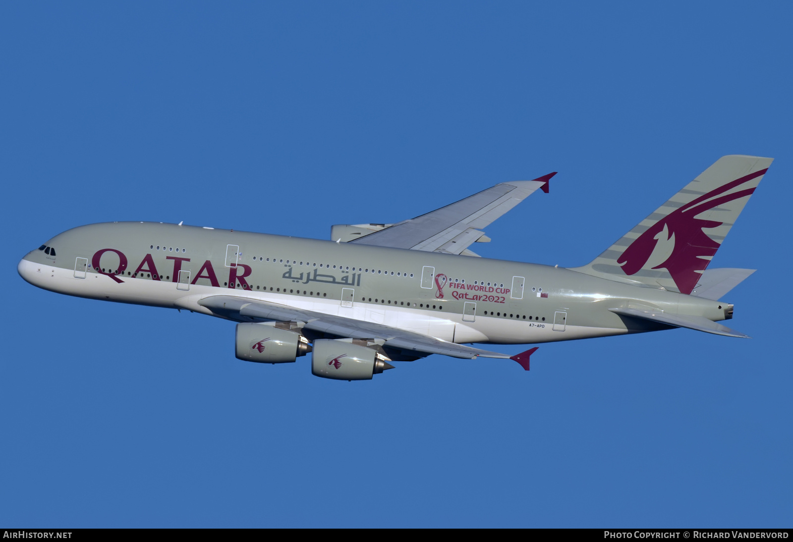 Aircraft Photo of A7-APD | Airbus A380-861 | Qatar Airways | AirHistory.net #529112