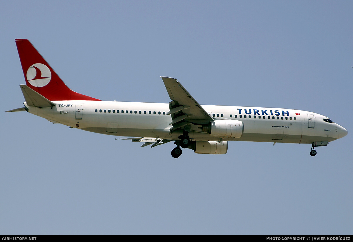 Aircraft Photo of TC-JFY | Boeing 737-8F2 | Turkish Airlines | AirHistory.net #529116