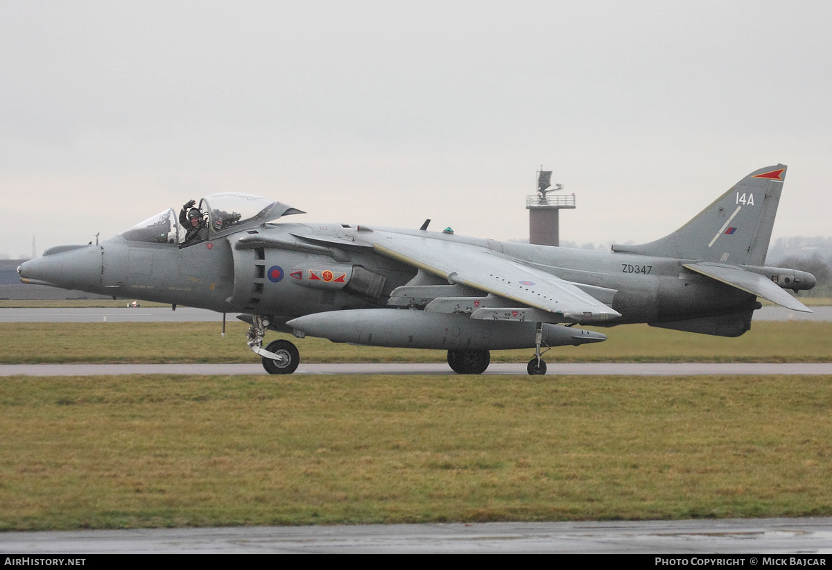 Aircraft Photo of ZD347 | British Aerospace Harrier GR7A | UK - Air Force | AirHistory.net #529139