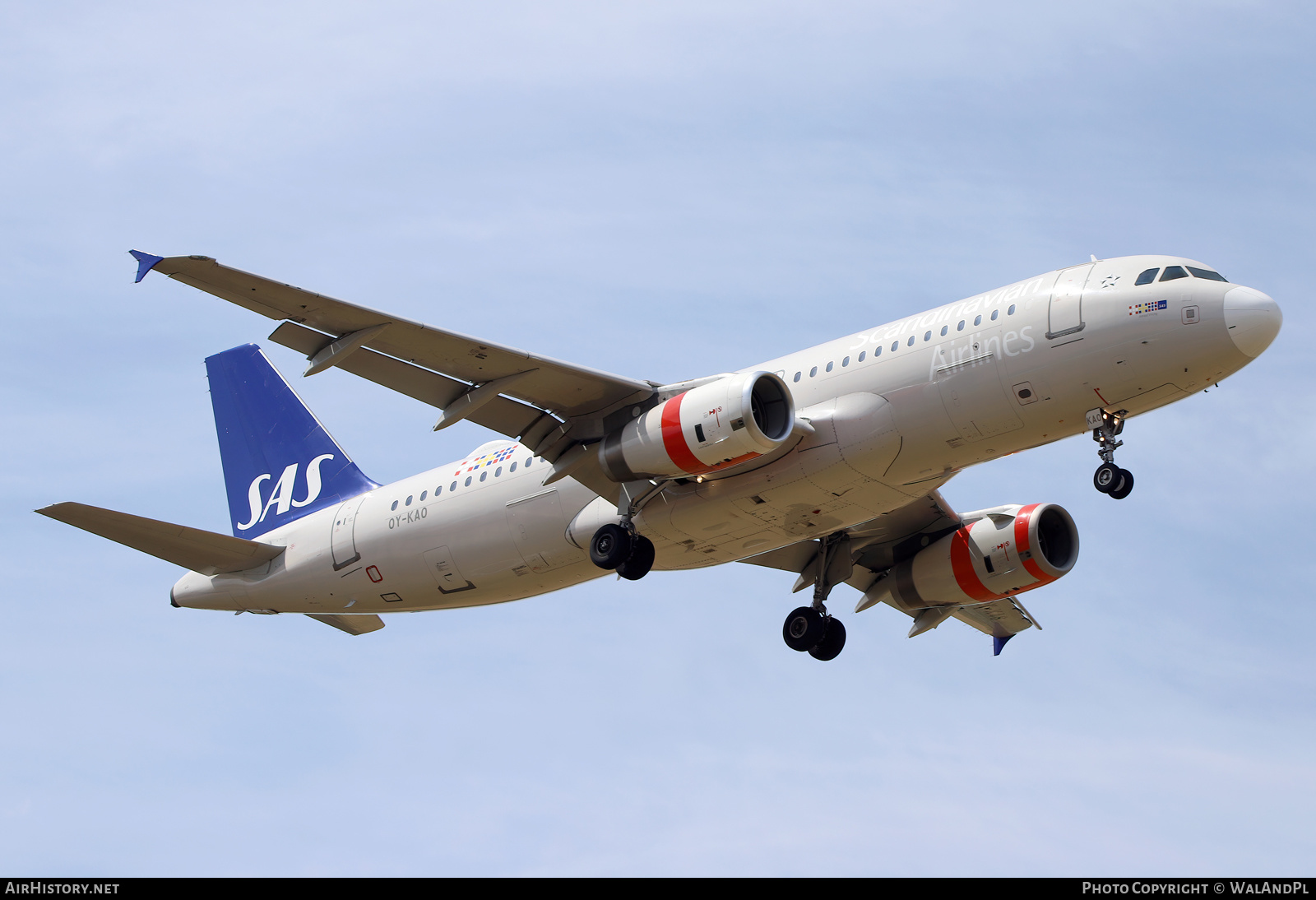 Aircraft Photo of OY-KAO | Airbus A320-232 | Scandinavian Airlines - SAS | AirHistory.net #529185
