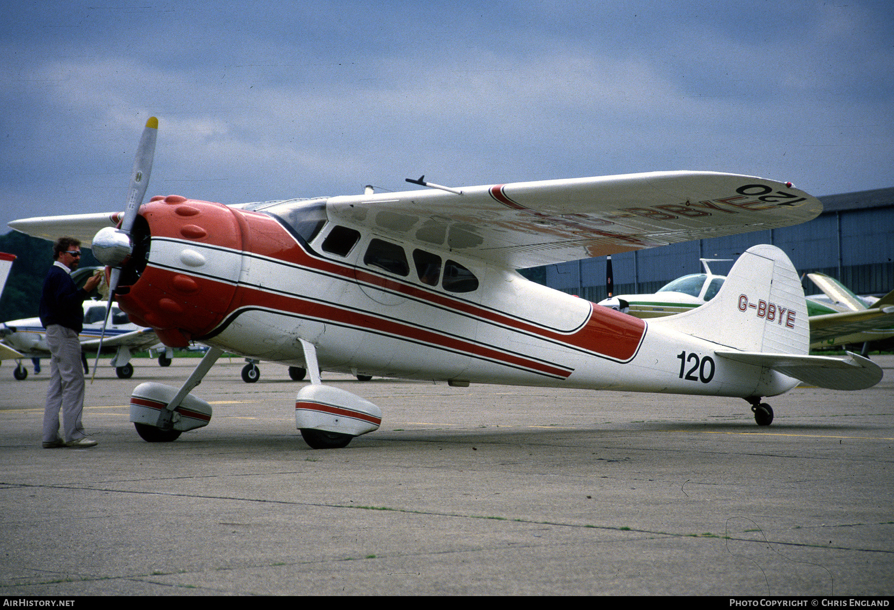 Aircraft Photo of G-BBYE | Cessna 195 | AirHistory.net #529215