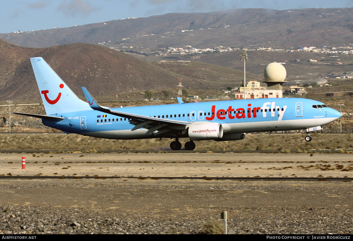 Aircraft Photo of OO-JAD | Boeing 737-8K5 | Jetairfly | AirHistory.net #529261