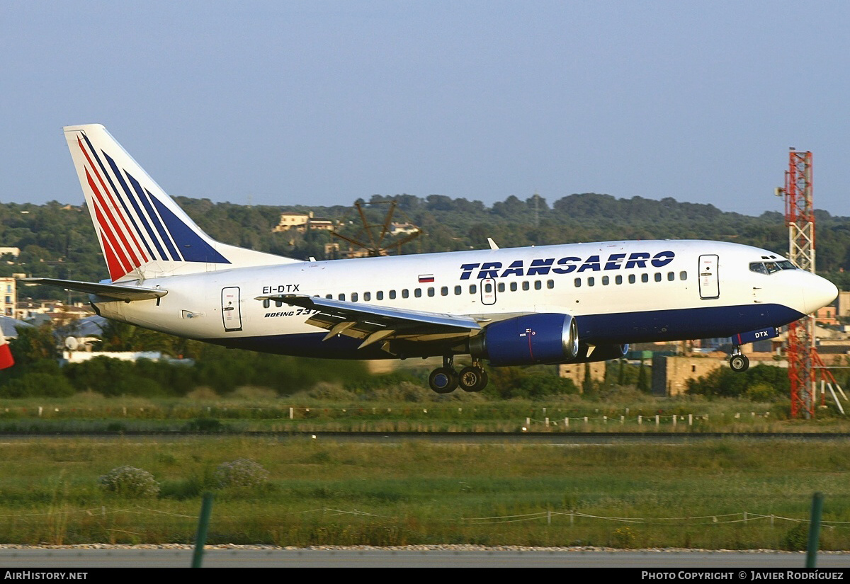 Aircraft Photo of EI-DTX | Boeing 737-5Q8 | Transaero Airlines | AirHistory.net #529265