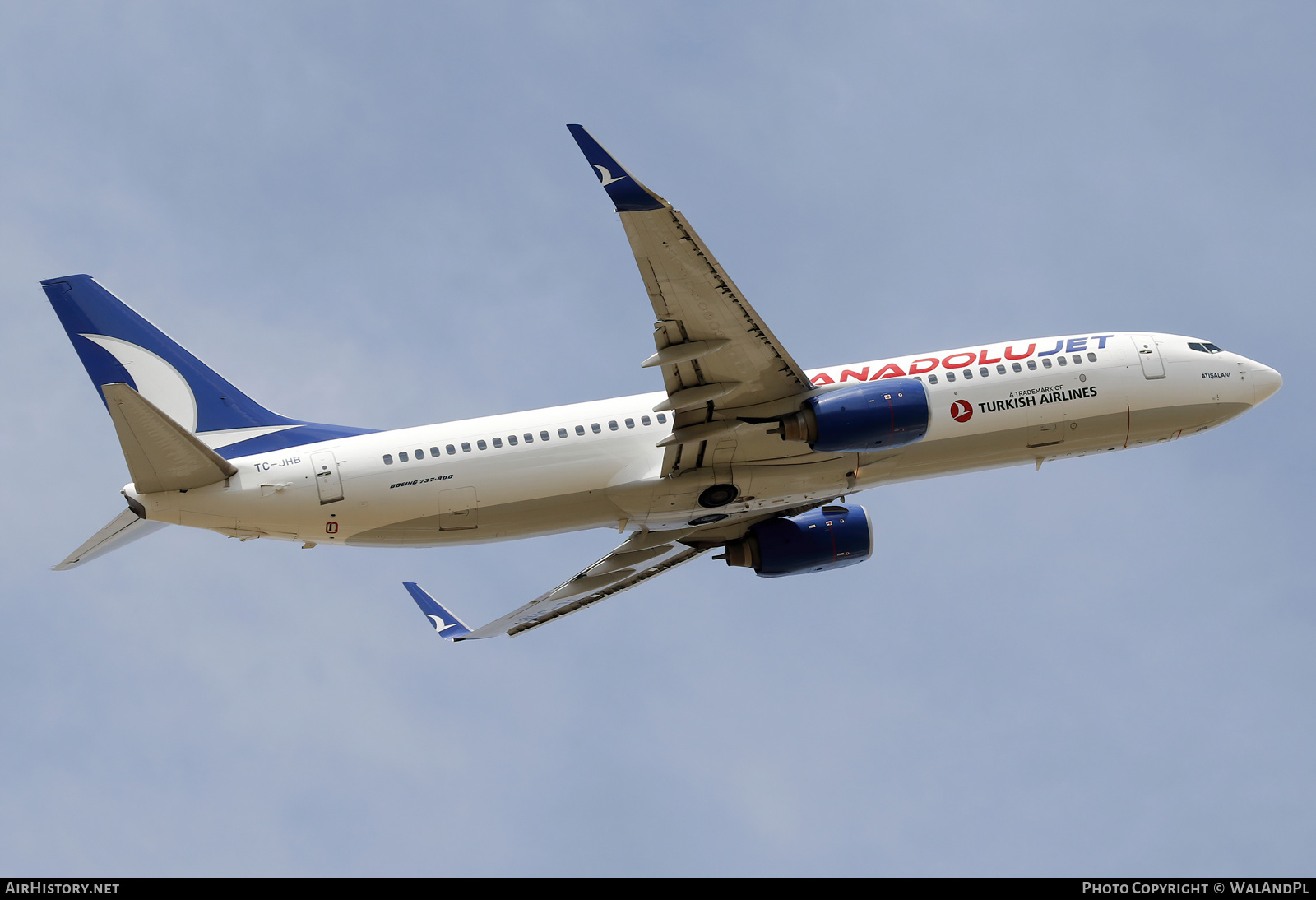 Aircraft Photo of TC-JHB | Boeing 737-8F2 | AnadoluJet | AirHistory.net #529267