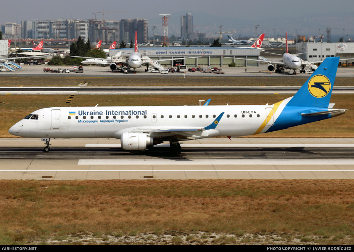 Aircraft Photo of UR-EMA | Embraer 190STD (ERJ-190-100STD) | Ukraine International Airlines | AirHistory.net #529290