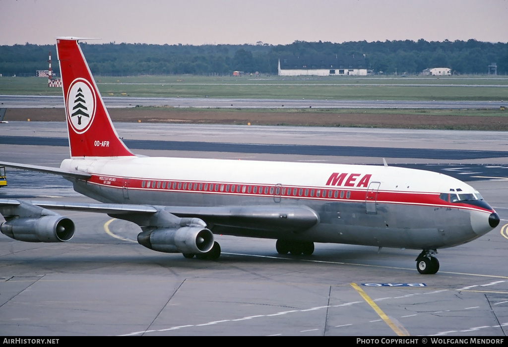 Aircraft Photo of OD-AFR | Boeing 720-023B | MEA - Middle East Airlines | AirHistory.net #529339