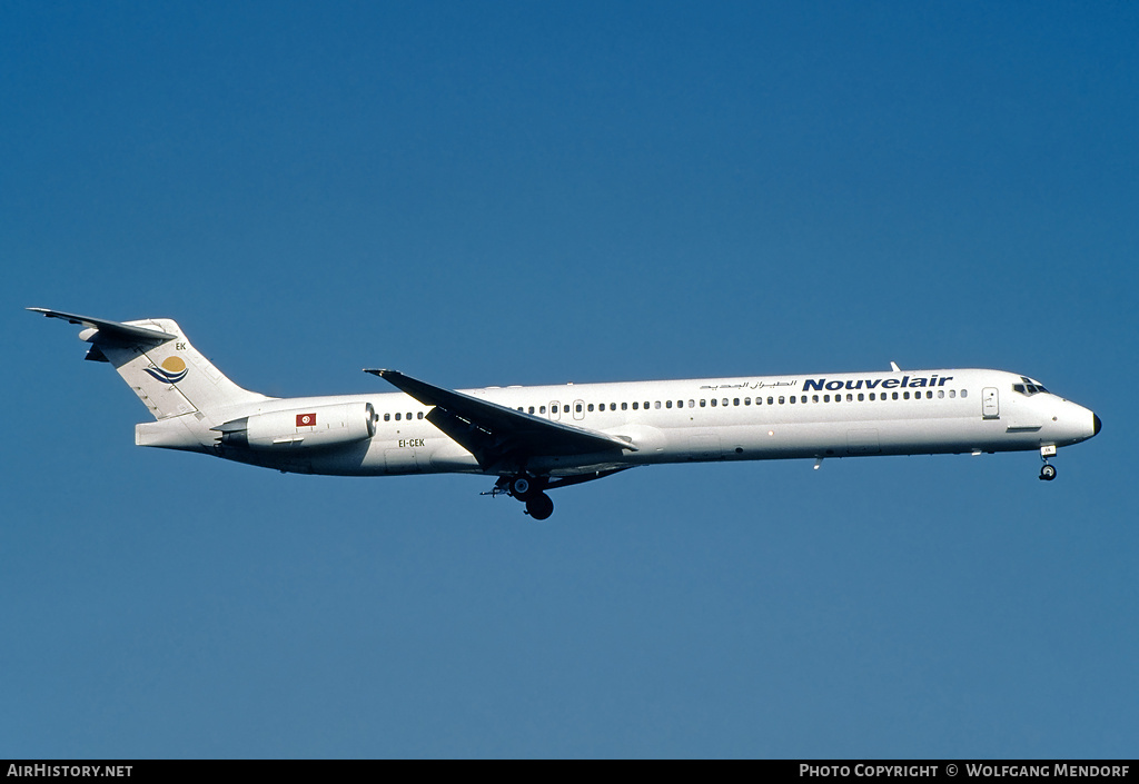 Aircraft Photo of EI-CEK | McDonnell Douglas MD-83 (DC-9-83) | Nouvelair Tunisie | AirHistory.net #529393