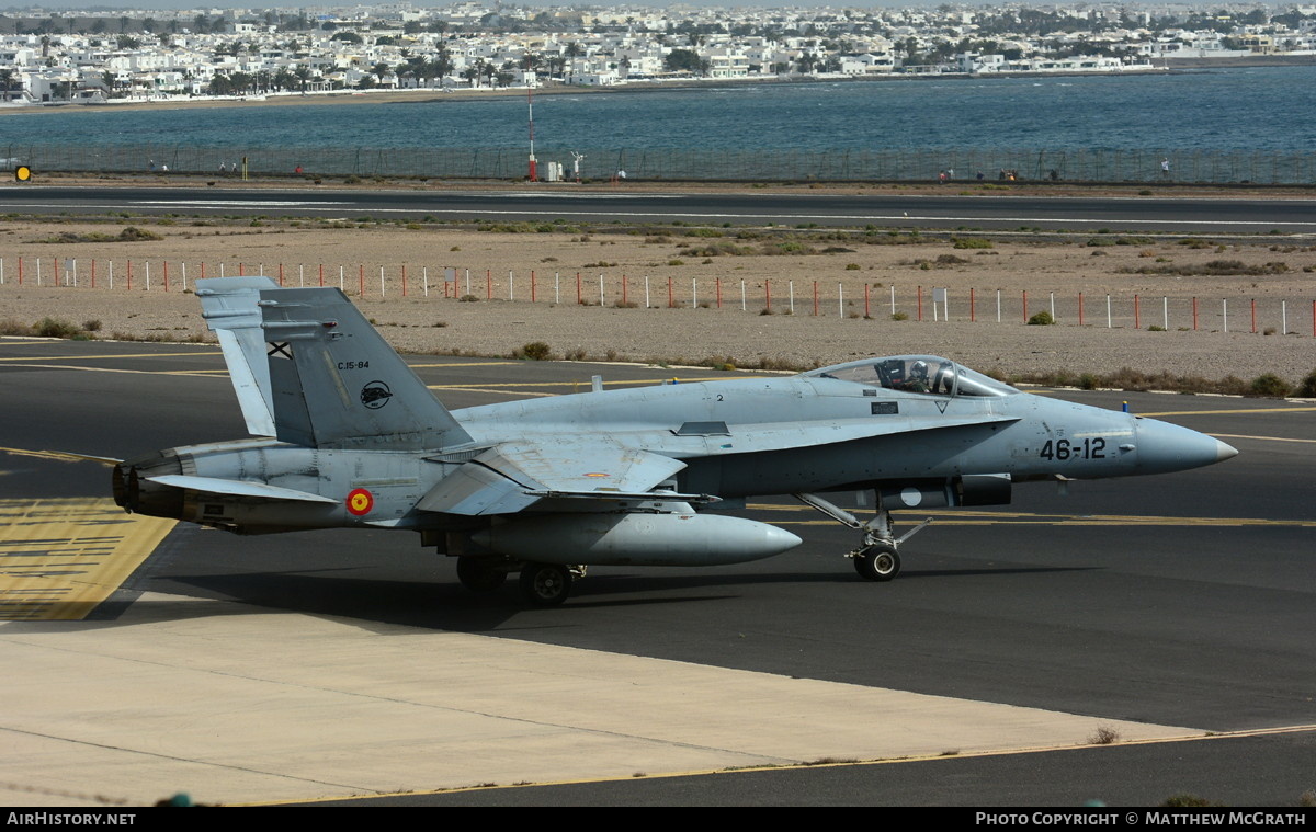 Aircraft Photo of C.15-84 | McDonnell Douglas F/A-18A+ Hornet | Spain - Air Force | AirHistory.net #529404