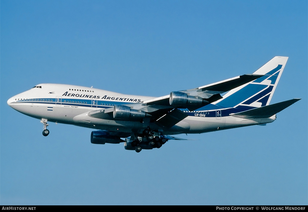 Aircraft Photo of LV-OHV | Boeing 747SP-27 | Aerolíneas Argentinas | AirHistory.net #529415