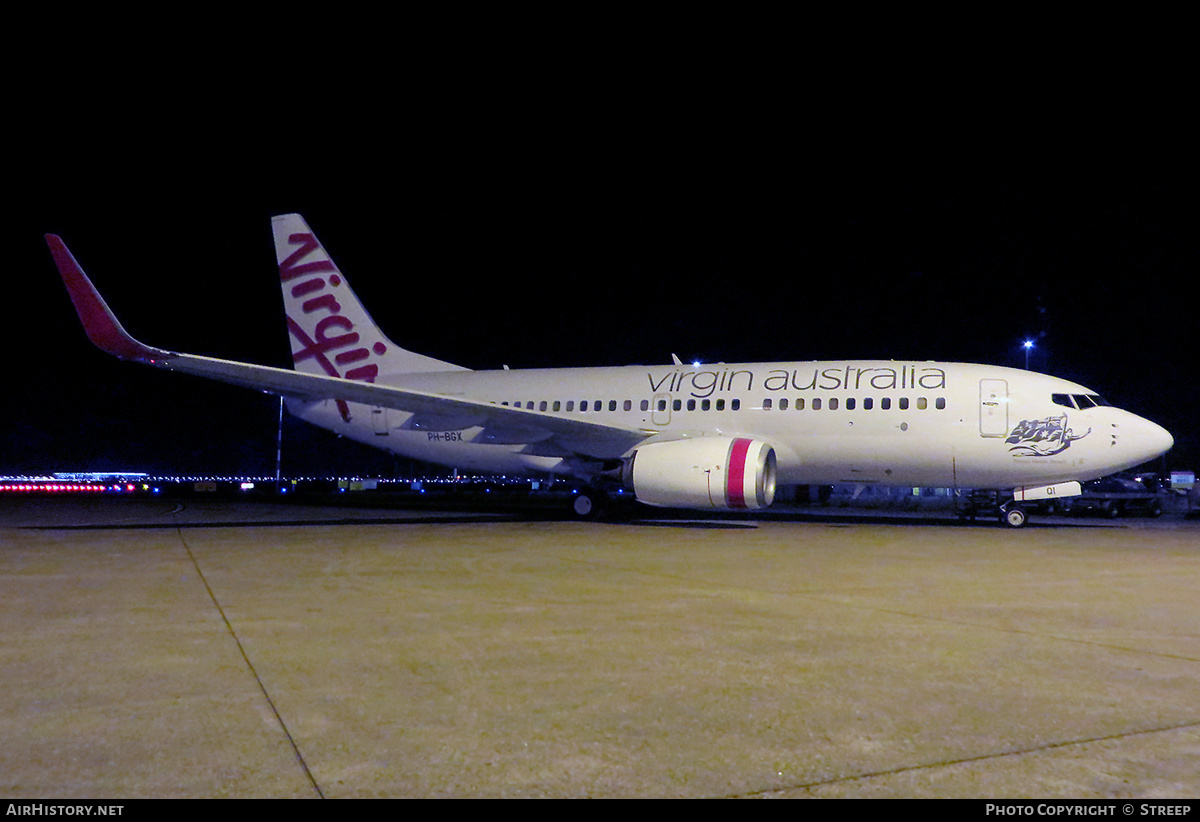 Aircraft Photo of PH-BGX / VH-NQI | Boeing 737-7K2 | Virgin Australia Airlines | AirHistory.net #529425