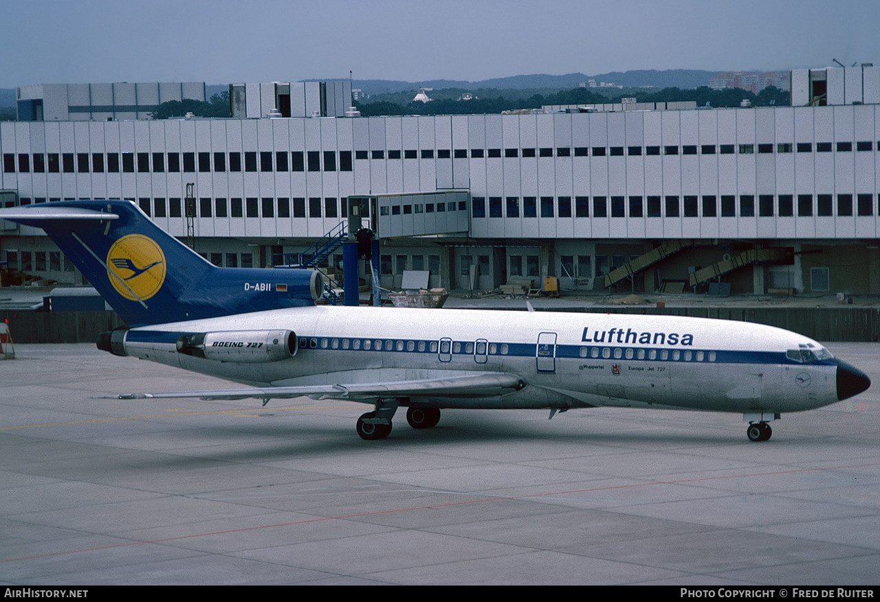 Aircraft Photo of D-ABII | Boeing 727-30C | Lufthansa | AirHistory.net #529558
