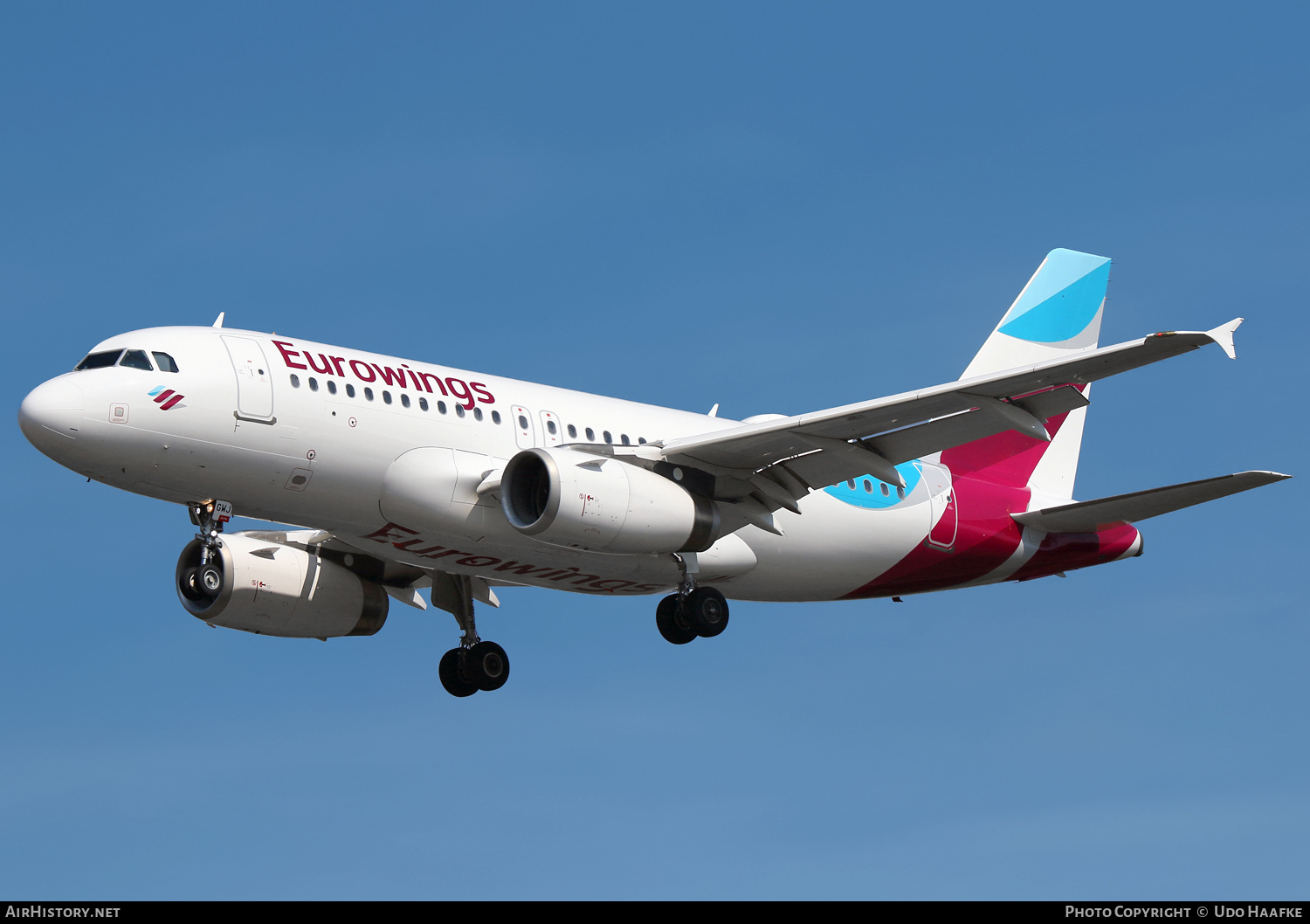 Aircraft Photo of D-AGWJ | Airbus A319-132 | Eurowings | AirHistory.net #529567