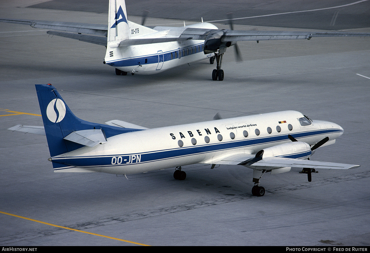 Aircraft Photo of OO-JPN | Swearingen SA-226AT Merlin IV | Sabena | AirHistory.net #529578