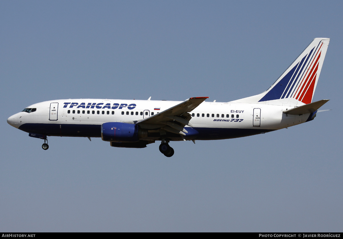Aircraft Photo of EI-EUY | Boeing 737-7Q8 | Transaero Airlines | AirHistory.net #529596