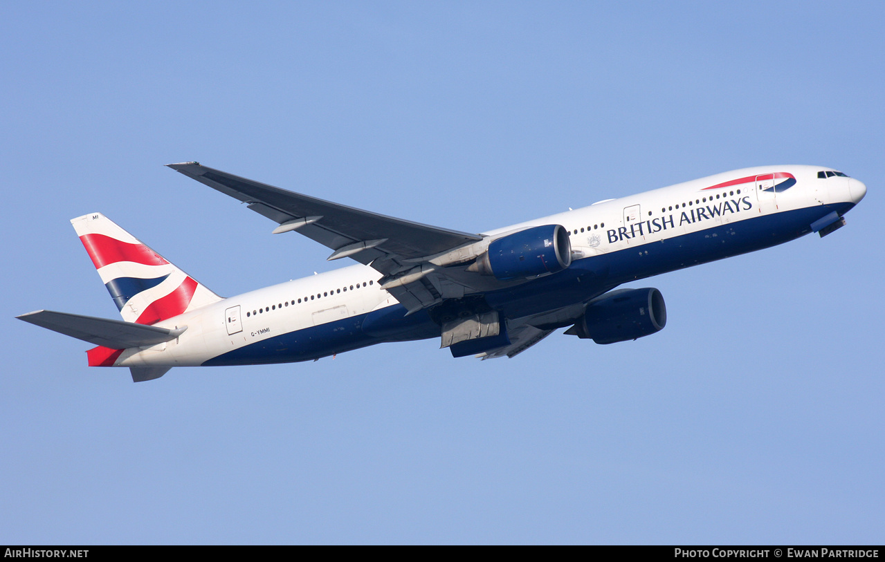 Aircraft Photo of G-YMMI | Boeing 777-236/ER | British Airways | AirHistory.net #529654