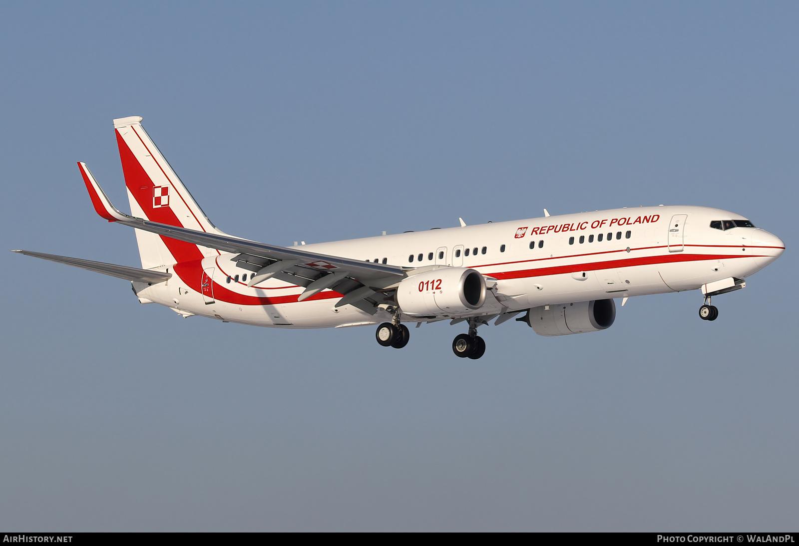 Aircraft Photo of 0112 | Boeing 737-800 | Poland - Air Force | AirHistory.net #529661
