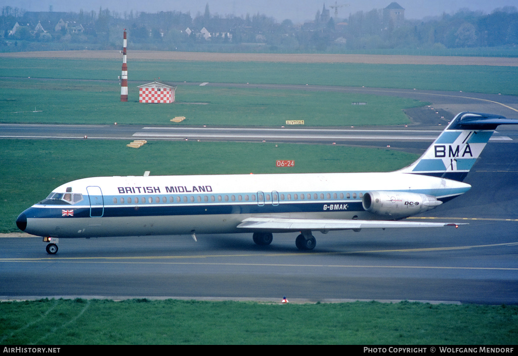Aircraft Photo of G-BMAK | McDonnell Douglas DC-9-32 | British Midland Airways - BMA | AirHistory.net #529665