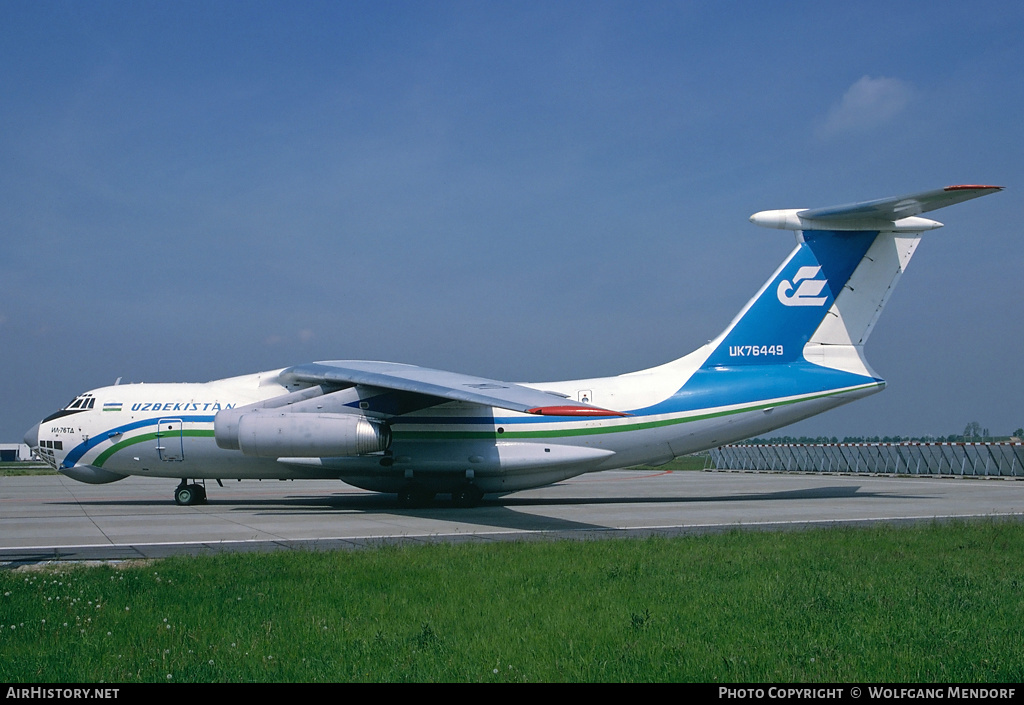 Aircraft Photo of UK-76449 | Ilyushin Il-76TD | Uzbekistan Airways | AirHistory.net #529674