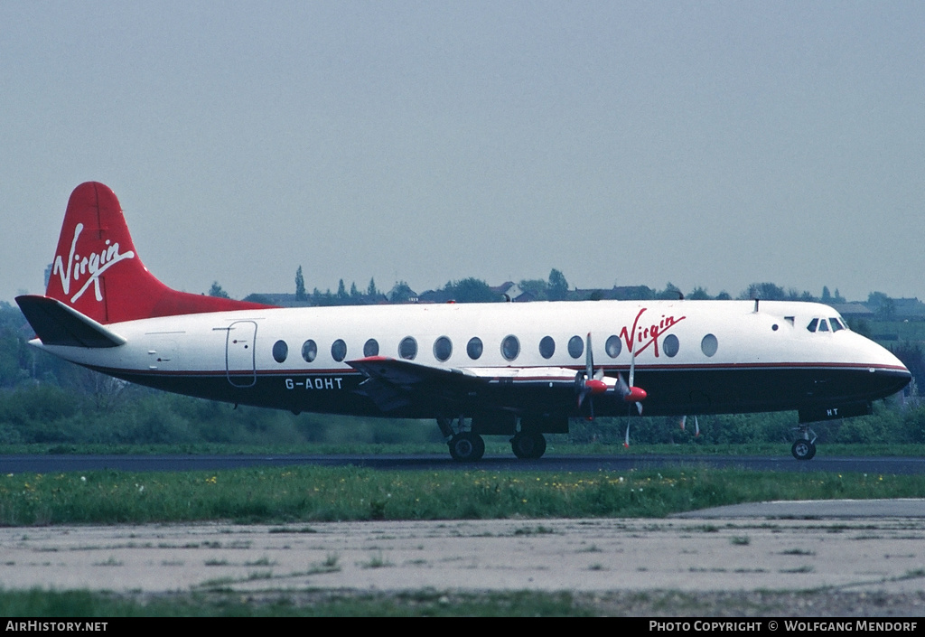 Aircraft Photo of G-AOHT | Vickers 802 Viscount | Virgin Atlantic Airways | AirHistory.net #529699