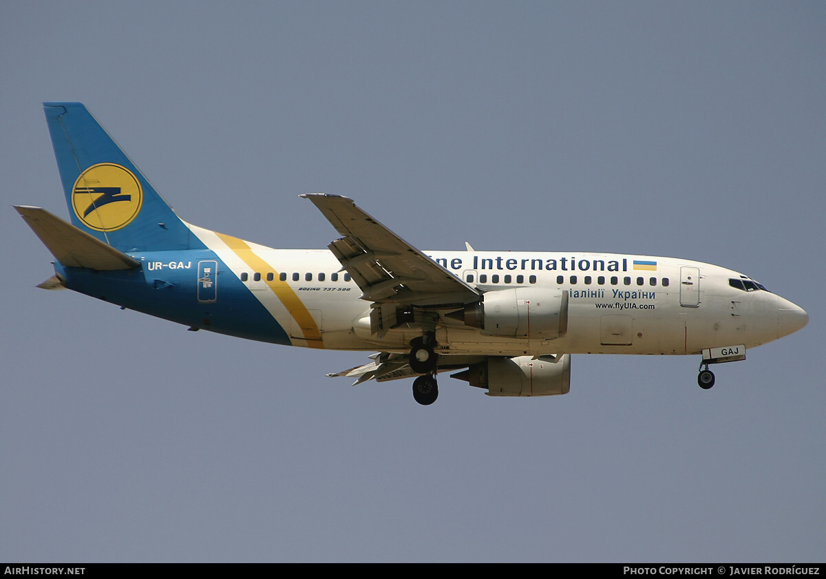 Aircraft Photo of UR-GAJ | Boeing 737-5Y0 | Ukraine International Airlines | AirHistory.net #529719