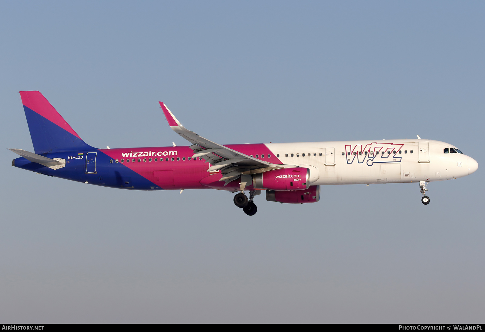 Aircraft Photo of HA-LXD | Airbus A321-231 | Wizz Air | AirHistory.net #529721